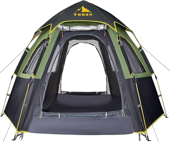 Camping Tent with Instant Setup 2/3 Person Weatherproof Easy Quick Set Up in 60 Seconds with Rainfly Backpack Tent for Family Camping &amp Hiking Upgraded VentilationCenter Height 66-inch