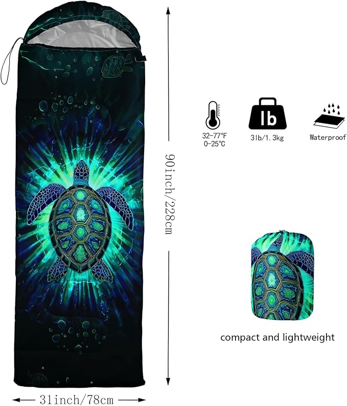 AILONEN Sports Basketball Sleeping Bag for Kids BoysWarm and Cool WeatherLightweightWaterproof Backpacking3D Galaxy Ball Print Sleeping Bag for Camping