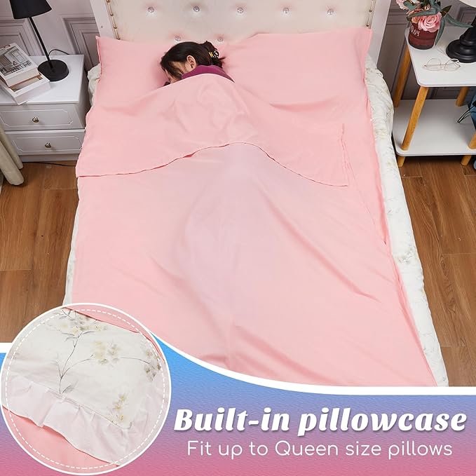 Irenare Self Tan Sleep Sack Reusable Body Self Tanners Lightweight Breathable Tanning Sleeping Sac for Bed Travel Sleeping Bag