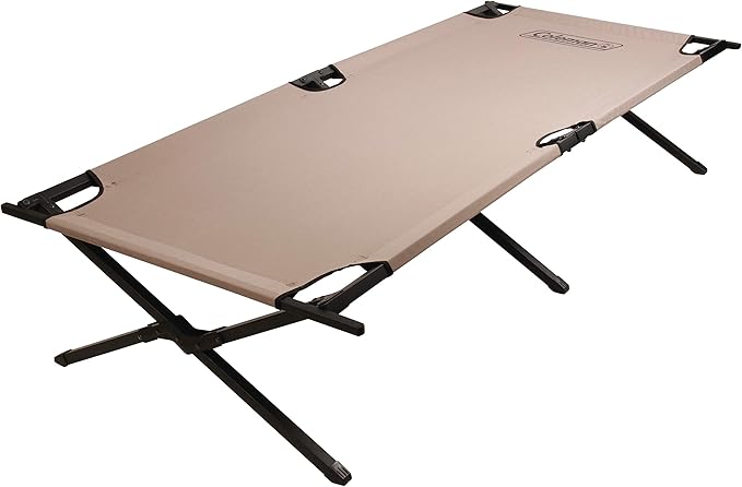 Coleman Trailhead II Large Folding Cot with Easy Setup &amp Takedown Supports Adults up to 6ft 2in or 300lbs Great for Camping Lounging Elevated Sleeping Guests &amp More