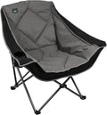 Northroad Oversized Foldable Camping Chair Outdoor Padded Lawn Chair w/Cup HolderCarry Bag for Beach Hiking and PicnicsHeavy-Duty 300-lbs Capacity Purple