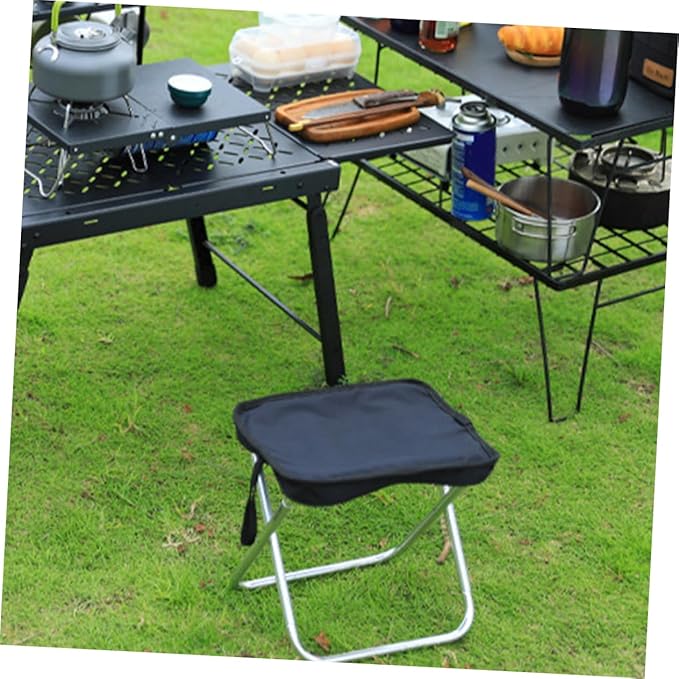 Happyyami Portable Folding Stool Lightweight Multi-Function Camping Chair for Outdoor Activities Compact Fishing Bench for Travel and BBQ Design Comfortable Seating
