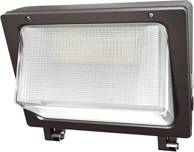 150W LED Wall Pack with Photocell Dusk to Dawn 5000K Waterproof Commercial Outdoor Light Fixture 22500lm 120-277V EquivalentEnergy Save Flood Lights for Building