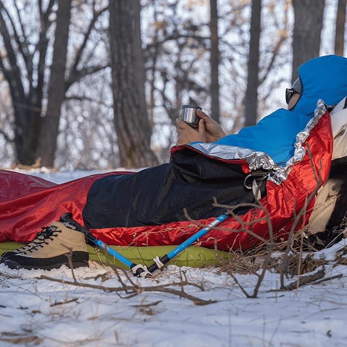 Sleeping Bag Sack Thermal Sleeping Bag Cover 220x80cm Outdoor Bedding Storage Durable Nylon Material with Water-Resistant Finish Backpacking Camping Gear Winter Hiking Survival Use for Adventure