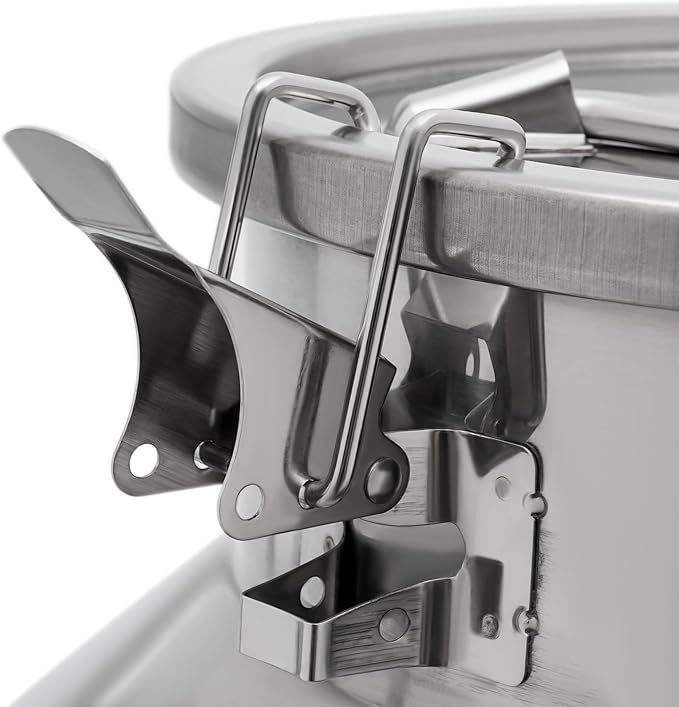 60L Stainless Steel Milk Can Heavy Duty Food Storage &amp Transport Container for Dairy Wine Grains Ideal for Home Farm &amp Commercial Use With a Faucet