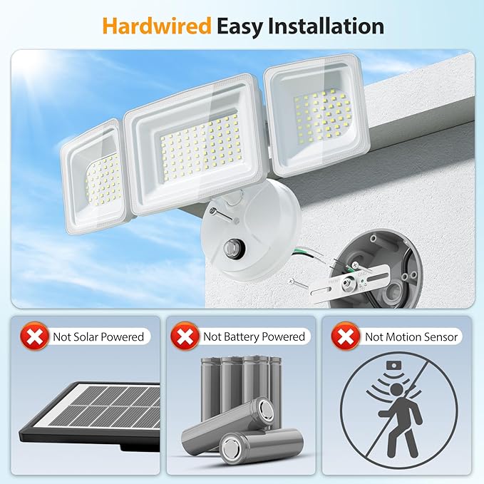 Onforu Dusk to Dawn Flood Lights Outdoor130W Outdoor Lighting6500K 13000LM White Super Bright LightsIP65 Waterproof Hardwired LED Security Lights for GarageYardOutside