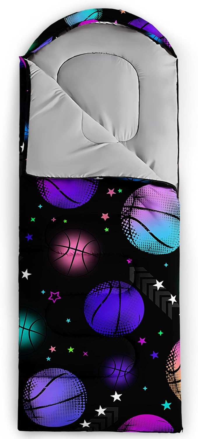 BSNTHO Camping Sleeping Bags3 Season Warm &amp Cool WeatherLightweightWaterproof Sleeping Bags for Adults &amp KidsTravelingand OutdoorsCamping Gear Equipment