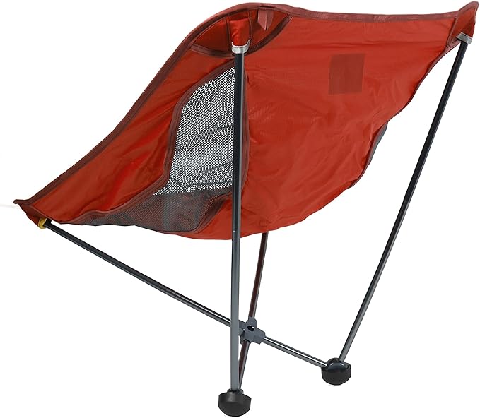 GRAND TRUNK Alite Monarch Chair | Ultra-Lightweight Portable Rocking Camping Chair 1.3 lbs Aluminum Frame Compact Folding Backpacking Chair for Hiking &amp Beach | Clay Red