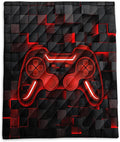 Axolotl Gamepad Warm Puffy Camping BlanketLightweight Geometry Hexagonal Printed Packable Outdoor BlanketBoys Game Console Outdoor Camping Blanket Backpacking for Traveling Picnic Beach Cold Weather