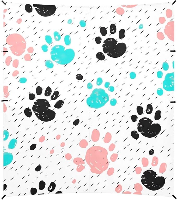 Dog Paw PrintCamping Sun Shelters 9.2 x 10.5 FT Beach Canopy Tent Sun Shade with Carrying Bag for Camping Trips Fishing Backyard Fun or Picnics 21341671