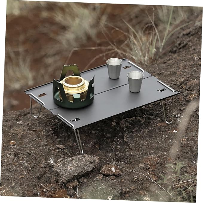Yardwe Portable Folding Aluminum Table Detachable Small Tea Table for Camping BBQ and Outdoor Use Compact Lightweight and Versatile