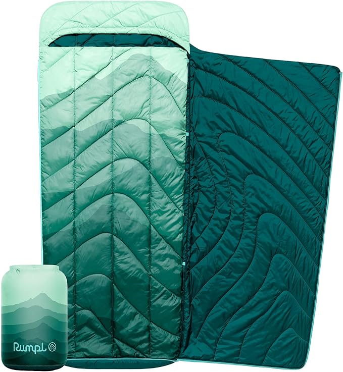 Rumpl Wrap Sack 20-Degree Sleeping Bag for Adaptable 3-Season Comfort