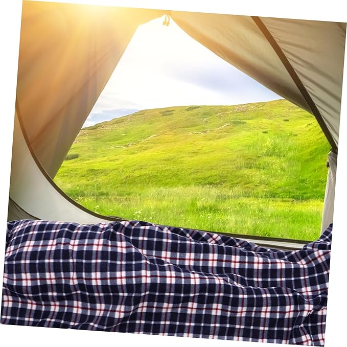 Lightweight Portable Down Liner Thermal Blanket for Camping Hiking Outdoor Activities Foldable Warm Fleece Sleeping Sack for Adults Compact Travel Essential for Tent Use