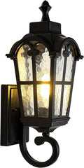 Outdoor Wall Light Fixtures Waterproof Porch Lights Anti-Rust Matte Black Exterior Lighting Fixtures Sconce Lights Outdoor Wall Lantern for Patio Front Door Garage
