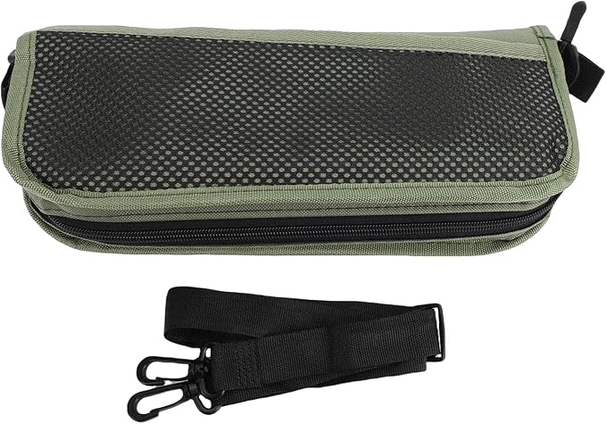 Ymiko Mini Folding Stool Portable Compact Stool with Double Storage Bags and Reinforced X Frame for Outdoor Camping Fishing Picnicking Travel