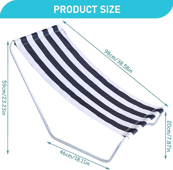 Beach Lounge Chair Portable Folding Beach Lounger Lightweight Camping Chairs Face Down Tanning Lounge for Outdoor Picnic Lawn