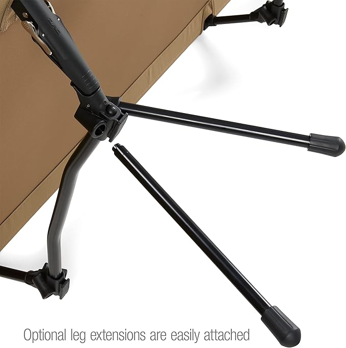 Helinox Cot One Lightweight Compact Collapsible Portable Camping Cot Long Coyote Tan