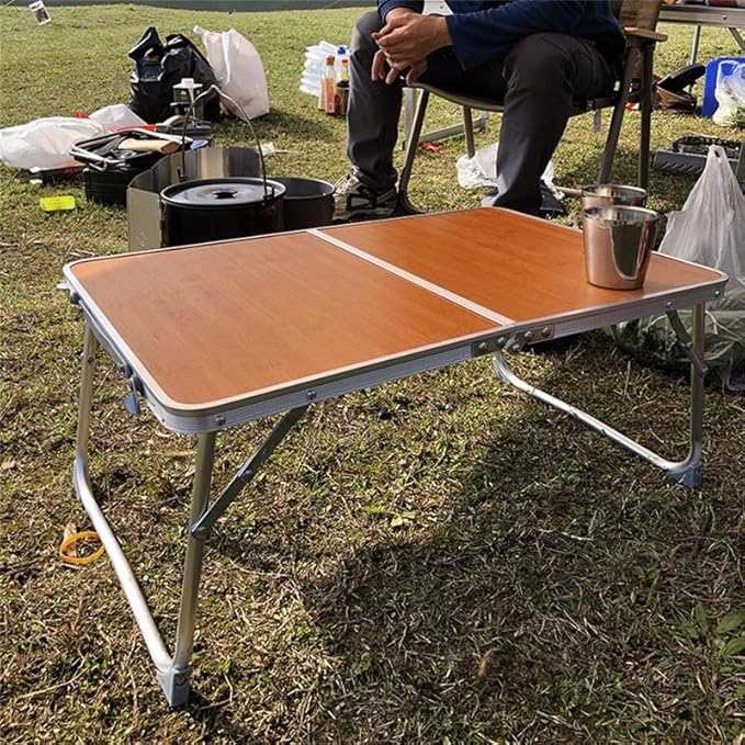 Portable Outdoor Folding Table Camping Hiking Fishing Picnic Table Waterproof Folding Table (D 61cm*40.5cm*27cm)