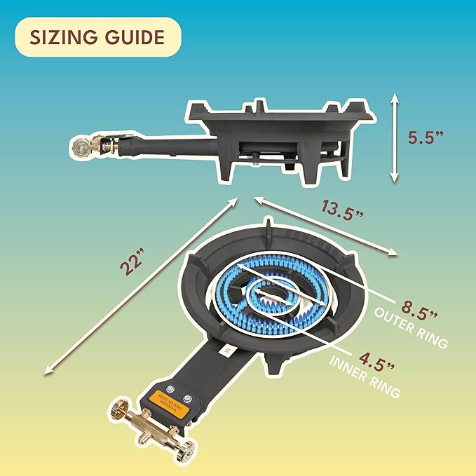 Concord 30 Powder Coated Steel Comal Stand with Stainless Steel Comal and Roadster Single Propane Burner. Great for Discada Tacos Street Vendor Etc.…