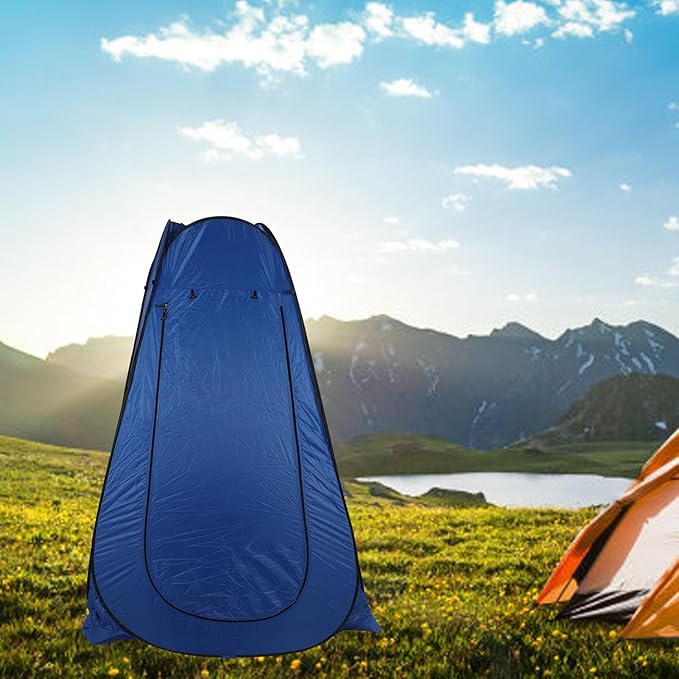Alomejor Portable Camping Tent with 2 Window Shower Changing Room Dressing Tent for Outdoor Activities