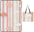 Zipper Cloud and Rain Pattern Style Picnic Mat Suitable for Travel Camping Park Or Home Use
