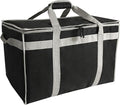 D&ampONEHOS XXXL Insulated Food Delivery Bag with Side Handles Insulated Grocery Bag for HOT/COLD Food Reusable Fit for Uber Eats Doordash Camping Picnics Garden Parties (23”x14”x15”)