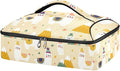 Casserole Carrier Likable AlpacasInsulated Casserole Carrier for Hot or Cold Food Thermal Lunch Tote for Potluck Parties Picnic Beach Fits 9 x 13 Inches Baking Dish