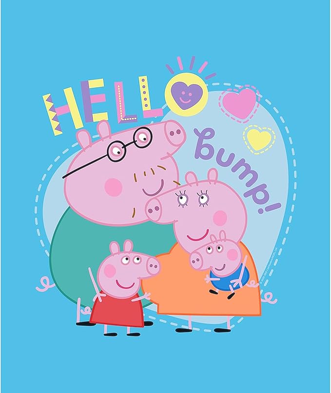 CafePress Peppa Pig: Hello Bump 50 x 60 Water-Resistant Outdoor Blanket