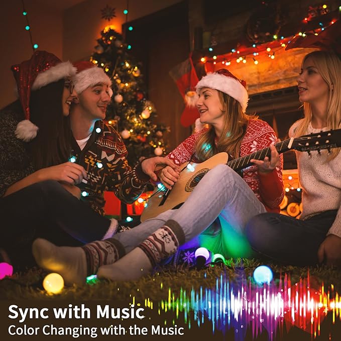 Smart Multicolor Changing Christmas Lights 262ft 800 RGB LEDs WiFi App Control Fairy Light RGB Dimmable Christmas Tree Lights Compatible with AlexaIP65 Waterproof(2.4GHz)