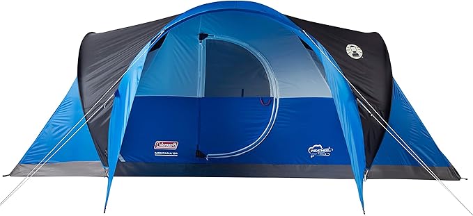 Coleman Montana Camping Tent 6/8 Person Family Tent with Included Rainfly Carry Bag and Spacious Interior Fits Multiple Queen Airbeds and Sets Up in 15 Minutes