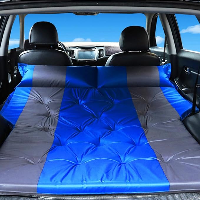Car Inflatable Mattress for Ford Explorer (222) 2006 2007 2008 2009 2010 2011 2012 2013 2014 2015 Rear Trunk Air Mattress Camping Cushion Back Seat Sleeping MattressesBluegrey