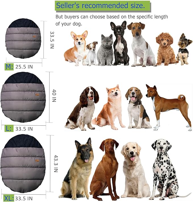 Portable Camping Travel Dog Bed Waterproof Extra Large Camping Dog Bed/Mat Rollable Portable Pet Dog Sleeping Bag