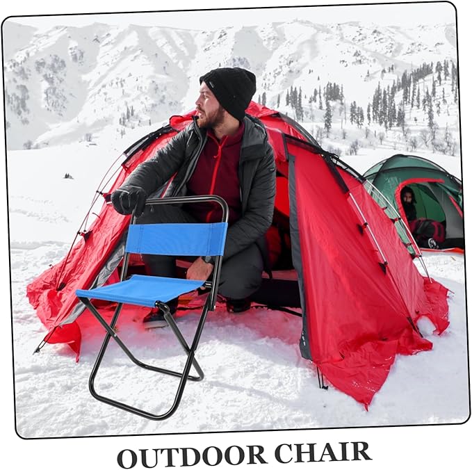 Kisangel Portable Folding Chair for Camping Fishing Outdoor Lightweight Compact Easy to Carry