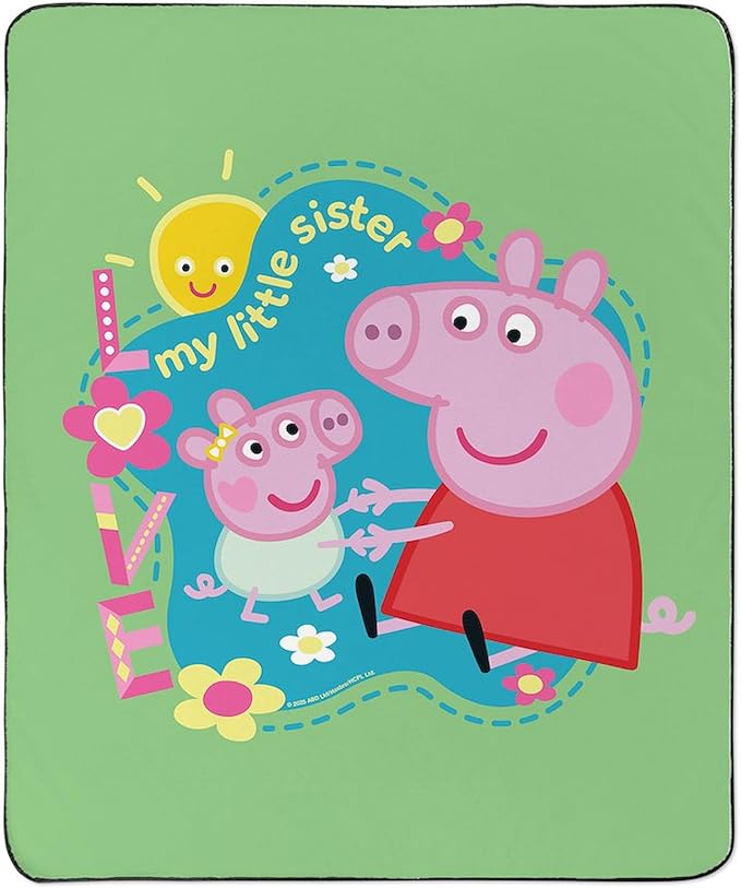 CafePress Peppa Pig: My Little Sister 50 x 60 Water-Resistant Outdoor Blanket