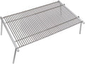Folding Camping Table Portable Roll Up Table Board with Storage Bag Stainless Steel Adjustable Height for Picnic Camping BBQ Party Backyard Beach Sliver