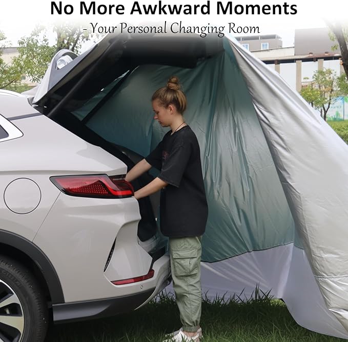 Hatchback Cabana with Magnets 30 Second Setup Privacy Car Tent Lightproof Changing Room for SUVs Vans &amp MPVs Turquoise &amp Blue