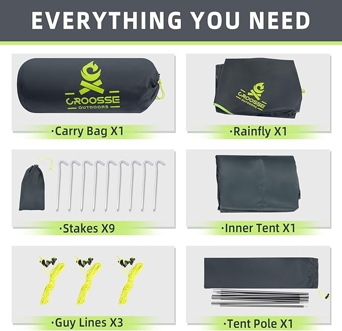 1 Person Backpacking Tent for Camping – Waterproof Windproof Camping Tents Lightweight Single Pole Tent for Motorcycle Hiking Bicycle Outdoor