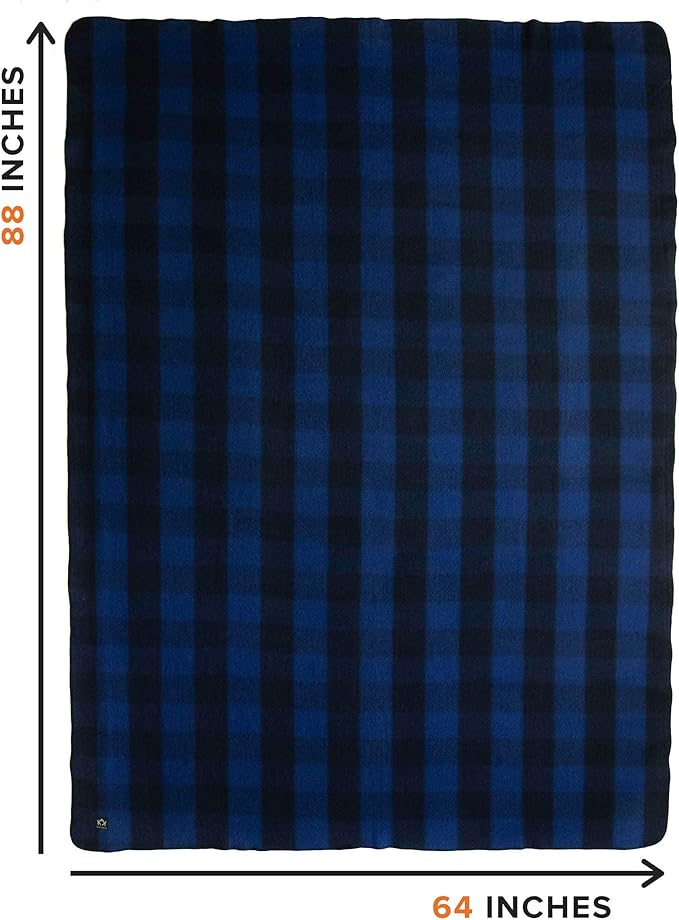 Arcturus Military Wool Blanket - Warm Thick Washable - Great for Outdoors Camping Stadium Blanket Picnics Travel - Car &amp Bushcraft Survival Kits