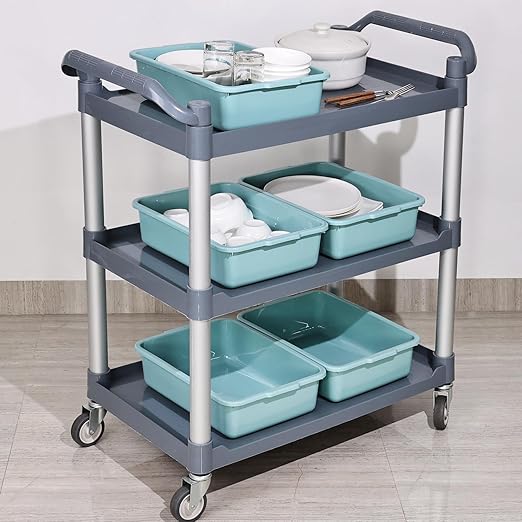 Kiddream 5 Pack 8 Liter Bus Tub Plastic Wash Tubs Mint Green