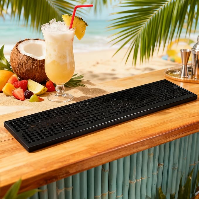 Teas Drainage Plate Metal Beer Towers Drip Pan Stainless Steels Tray Drainage Type Plate for Restaurant Kitchen Metal Tower Pan
