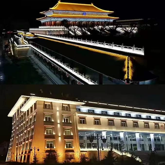 Wrasse Wall Washer Lights Bar Outdoor3000K Sign Lighting Wall Wash Outside 36W Linear Outdoor Landscape Light 38.9 Inches with US Plug 120V for Advertising BillboardsBuilding Commercial Lighting