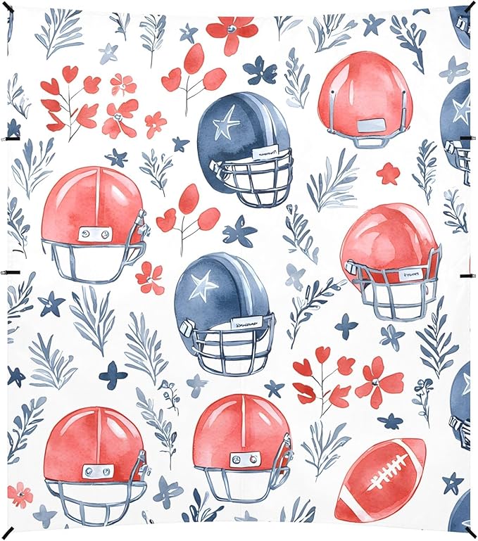 Flower Leaves Red Helmet Color Ink Painting Pattern Camping Sun Shelter Beach Tent Portable Beach Sun Shade Outdoor Canopy for Camping Trips Fishing Picnic