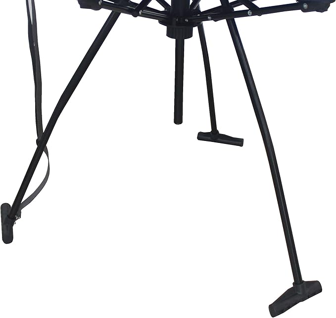 Zenithen High Tension Folding Fabric Table with Cup Holders Dark Blue (Pack of 1) - Portable Outdoor Table with Steel Frame Cup Holders &amp Carry Strap