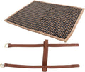 Thermal Insulation Picnic Blanket Sherpa Plaid Leather Large Thickened Outdoor Camping Mat - Keep Warm Portable with Handle for Hiking Beach Travel and Sports