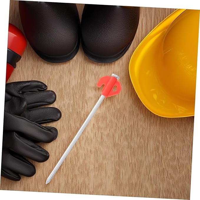 Balacoo 20Pcs Heavy Duty Windproof Metal Tent Stakes Durable Ground Pegs for Camping Canopies and Garden Decorations Effortless Installation and Reliability