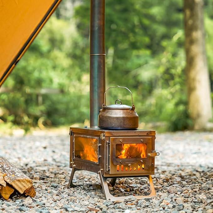 FireHiking Titanium Stove Portable Folding Tent TA1 Stove FireOne Mini for Camping Backpacking Hunting Cooking 3.4lb