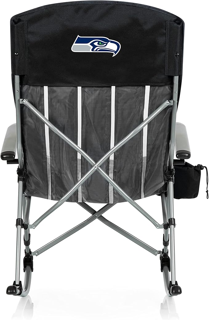 Picnic TIME NFL Unisex-Adult NFL Outdoor Rocking Camp Chair XL Heavy Duty Camping Chair for Adults