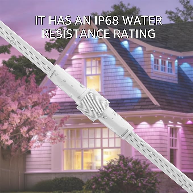 Driver Module Signal Booster for Govee Permanent Outdoor Lights Pro 100ft 150ft 200ft Compatible Only with Govee H706A H706B H706CVoltage Transformer Supports Up to 200 Feet
