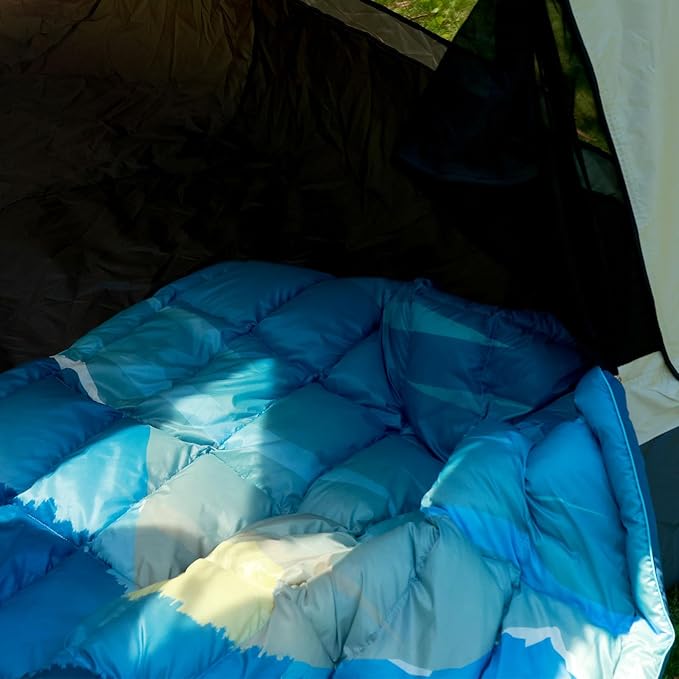 Down Camping BlanketWarm Puffy Lightweight Down Camp Blanket Outdoor Travel Quilt for SleepStadium Hiking 700 Fill Power Water Resistant