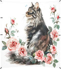 Camping Sun Shelters Cat Pink Rose Beach Canopy 126 * 110.2in